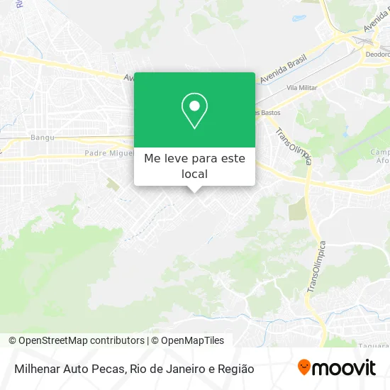 Milhenar Auto Pecas mapa