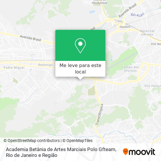 Academia Betânia de Artes Marciais Polo Gfteam mapa