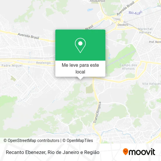 Recanto Ebenezer mapa