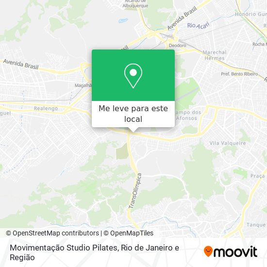 Movimentação Studio Pilates mapa