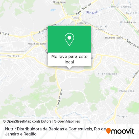 Nutrir Distribuidora de Bebidas e Comestiveis mapa