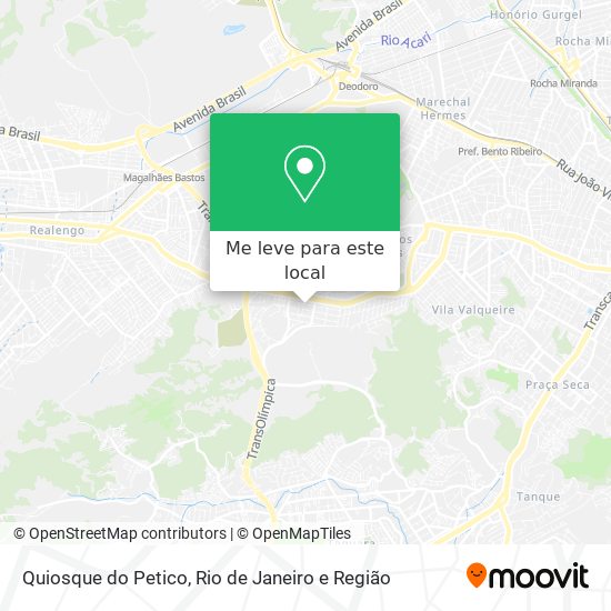 Quiosque do Petico mapa