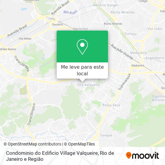 Condominio do Edificio Village Valqueire mapa