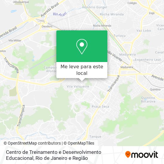Centro de Treinamento e Desenvolvimento Educacional mapa