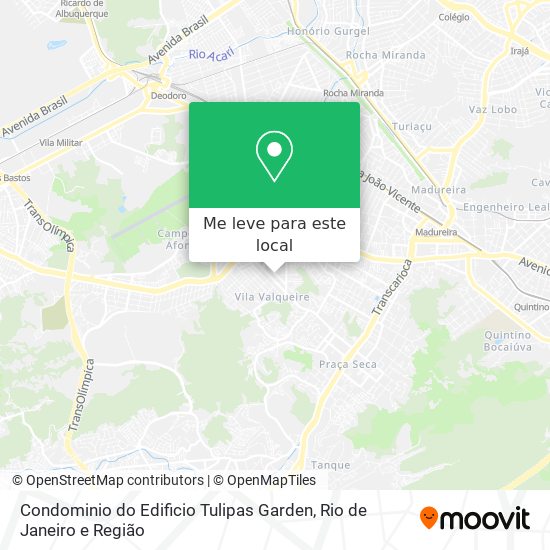 Condominio do Edificio Tulipas Garden mapa