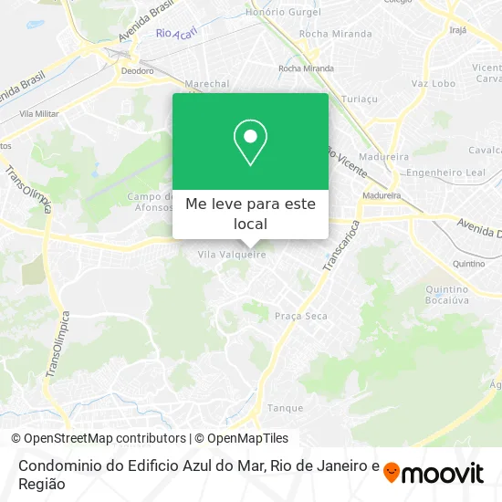 Condominio do Edificio Azul do Mar mapa