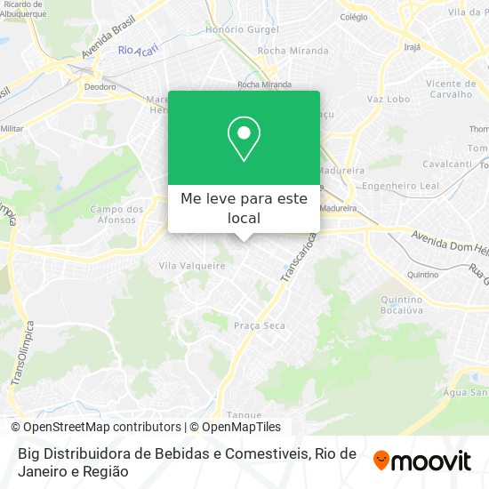 Big Distribuidora de Bebidas e Comestiveis mapa