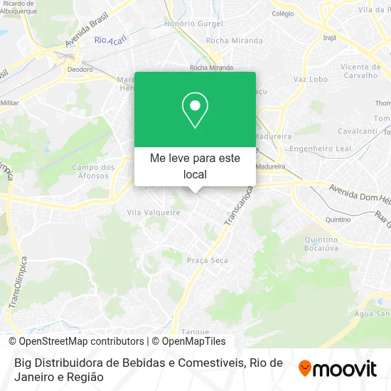 Big Distribuidora de Bebidas e Comestiveis mapa