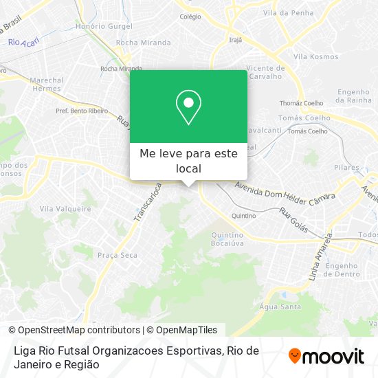 Liga Rio Futsal Organizacoes Esportivas mapa