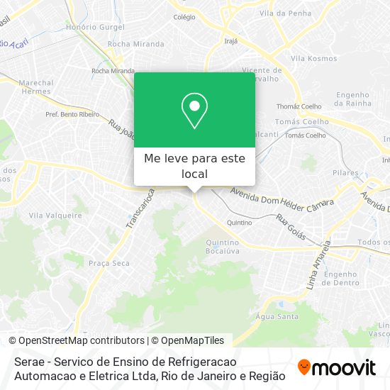 Serae - Servico de Ensino de Refrigeracao Automacao e Eletrica Ltda mapa