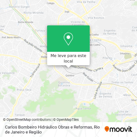 Carlos Bombeiro Hidráulico Obras e Reformas mapa
