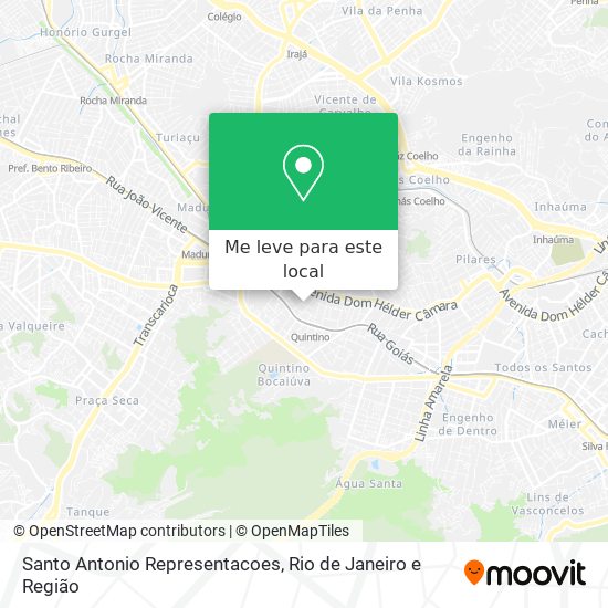 Santo Antonio Representacoes mapa