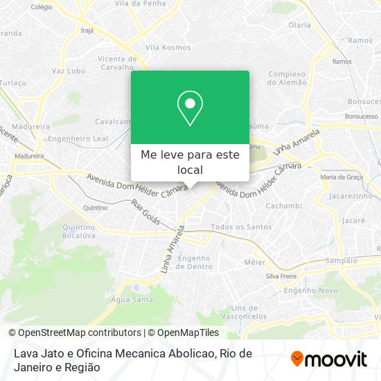 Lava Jato e Oficina Mecanica Abolicao mapa