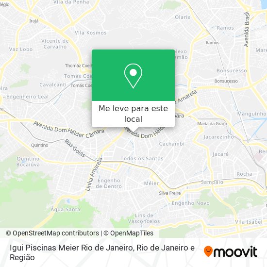 Igui Piscinas Meier Rio de Janeiro mapa
