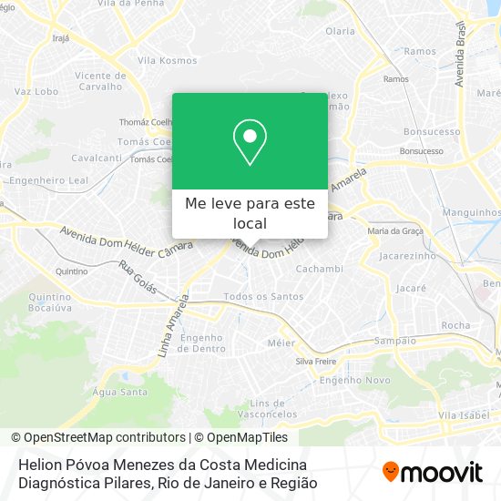 Helion Póvoa Menezes da Costa Medicina Diagnóstica Pilares mapa