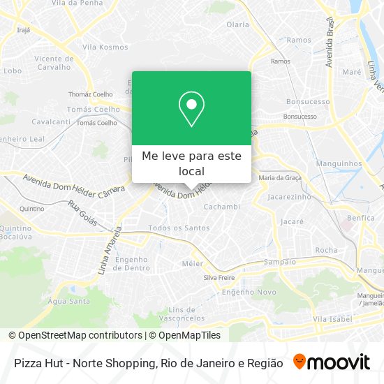 Pizza Hut - Norte Shopping mapa