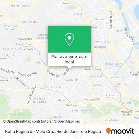 Kátia Regina de Melo Cruz mapa