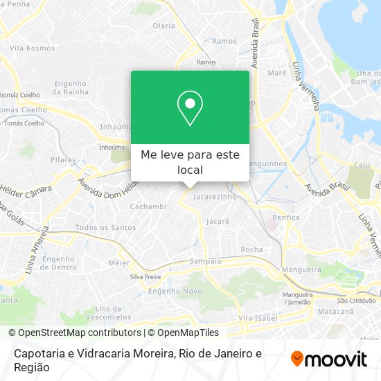 Capotaria e Vidracaria Moreira mapa
