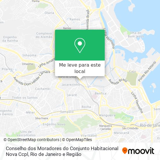 Conselho dos Moradores do Conjunto Habitacional Nova Ccpl mapa