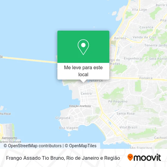 Frango Assado Tio Bruno mapa