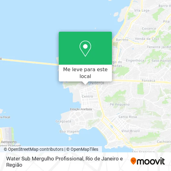 Water Sub Mergulho Profissional mapa
