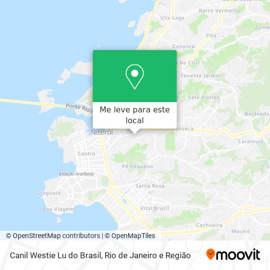 Canil Westie Lu do Brasil mapa