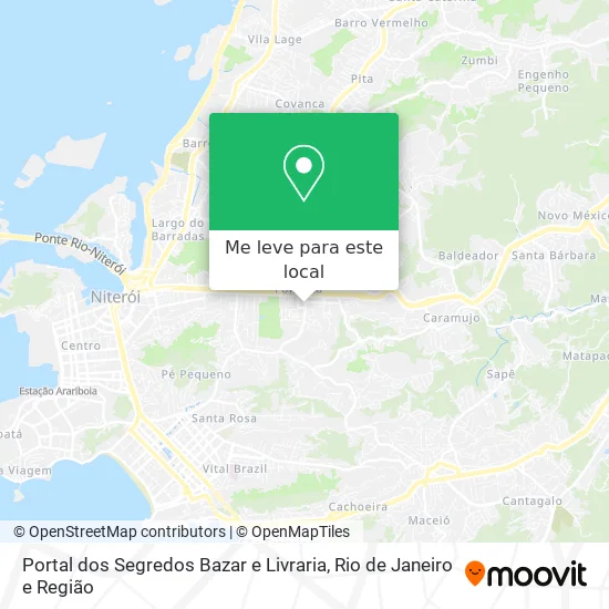 Portal dos Segredos Bazar e Livraria mapa