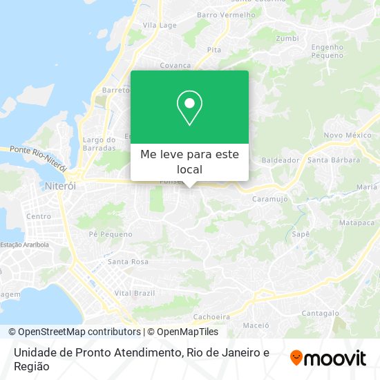 Unidade de Pronto Atendimento mapa