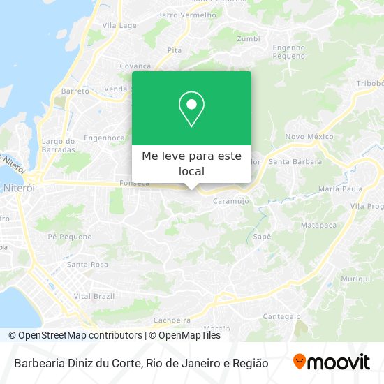 Barbearia Diniz du Corte mapa