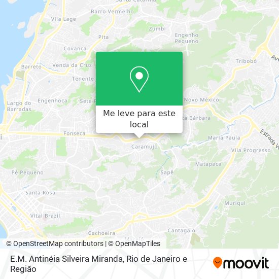 E.M. Antinéia Silveira Miranda mapa