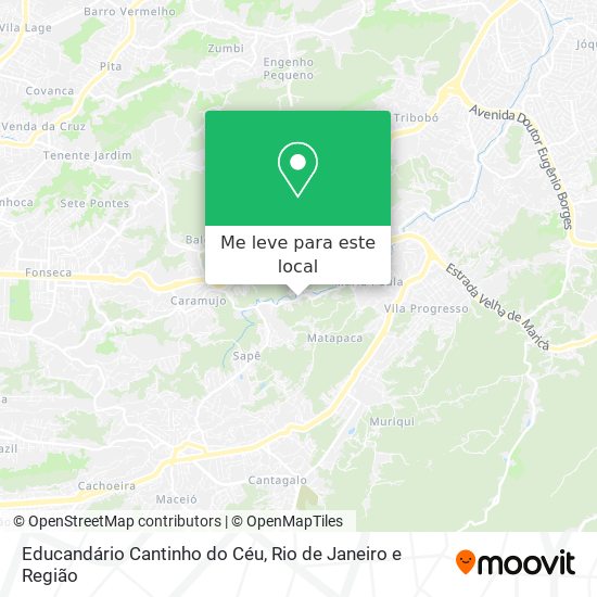 Educandário Cantinho do Céu mapa