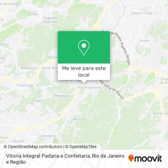 Vitoria Integral Padaria e Confeitaria mapa