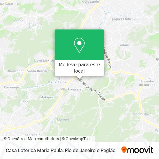 Casa Lotérica Maria Paula mapa