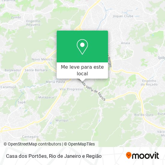 Casa dos Portões mapa