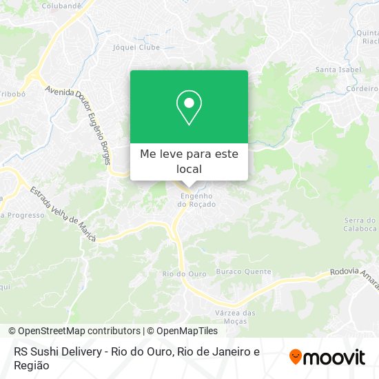 RS Sushi Delivery - Rio do Ouro mapa