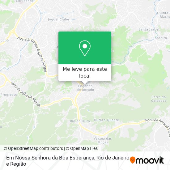 Em Nossa Senhora da Boa Esperança mapa