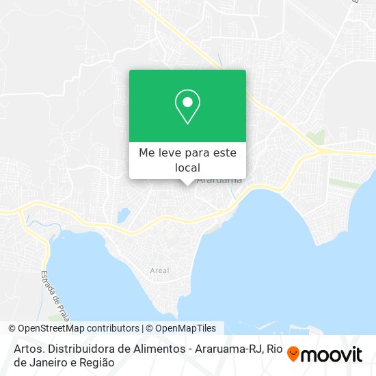 Artos. Distribuidora de Alimentos - Araruama-RJ mapa