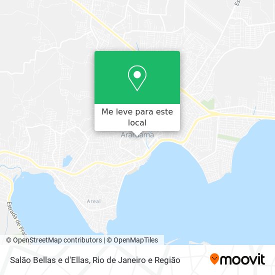 Salão Bellas e d'Ellas mapa