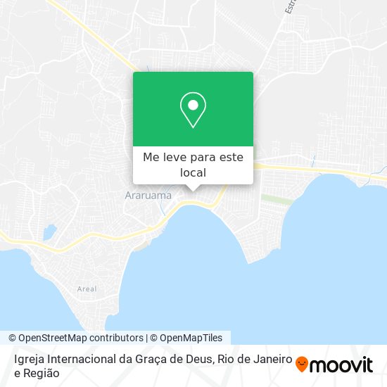 Igreja Internacional da Graça de Deus mapa