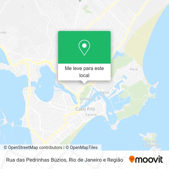 Rua das Pedrinhas Búzios mapa