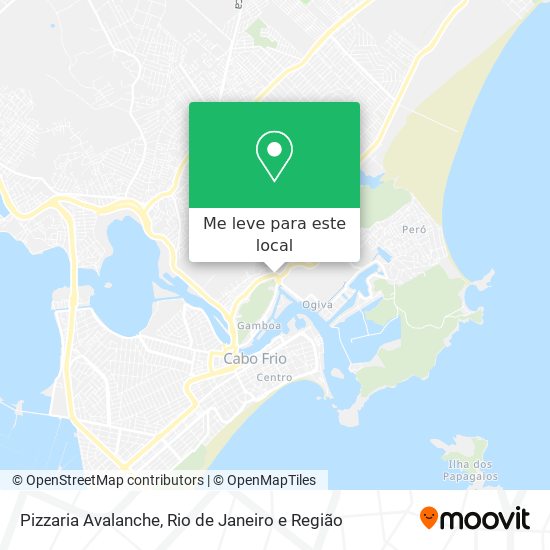 Pizzaria Avalanche mapa