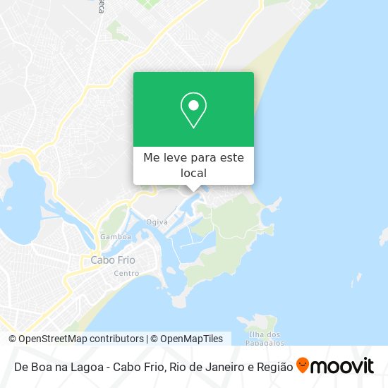 De Boa na Lagoa - Cabo Frio mapa