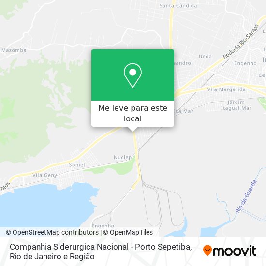 Companhia Siderurgica Nacional - Porto Sepetiba mapa