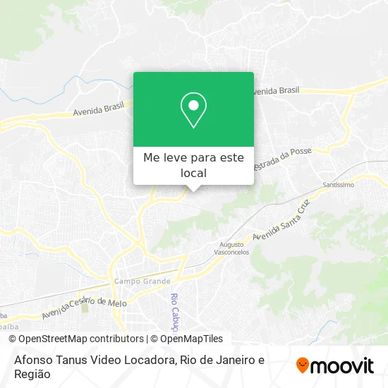 Afonso Tanus Video Locadora mapa