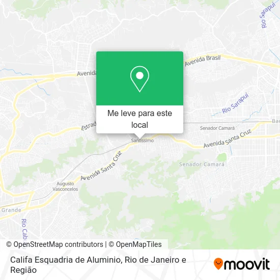 Califa Esquadria de Aluminio mapa