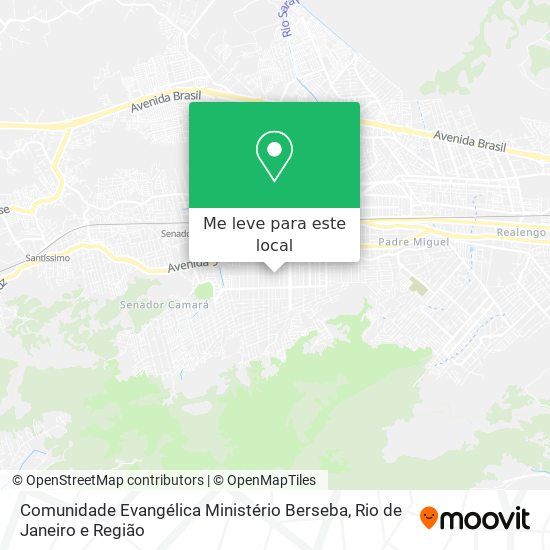 Comunidade Evangélica Ministério Berseba mapa