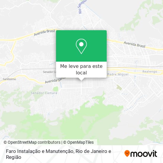 Faro Instalação e Manutenção mapa