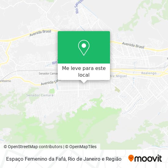 Espaço Femenino da Fafá mapa