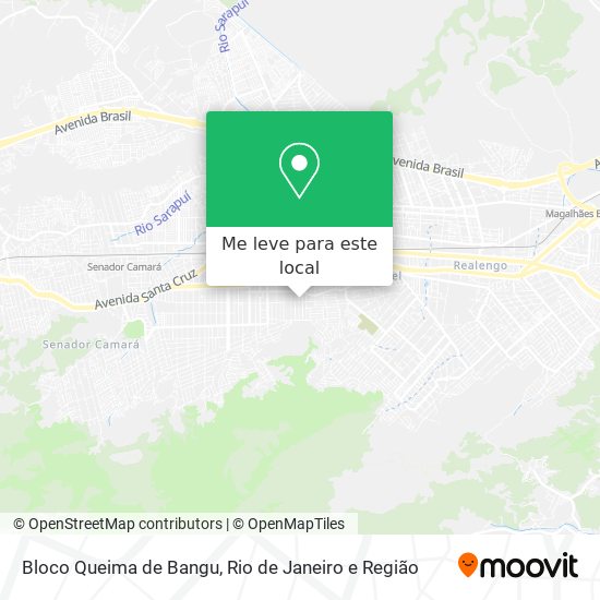 Bloco Queima de Bangu mapa