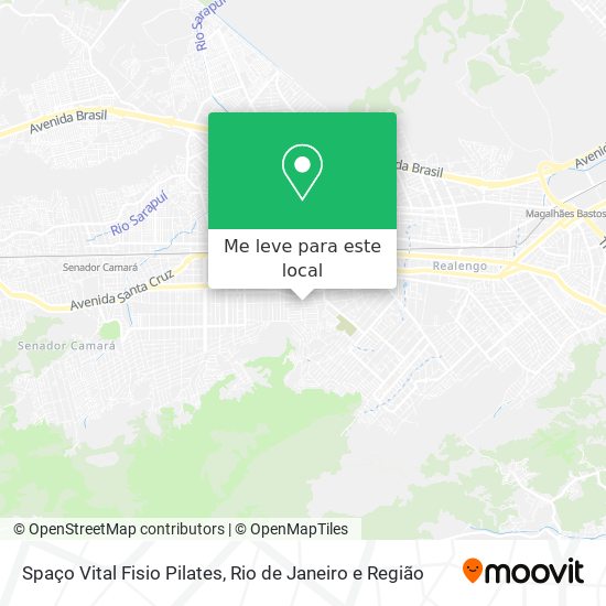 Spaço Vital Fisio Pilates mapa